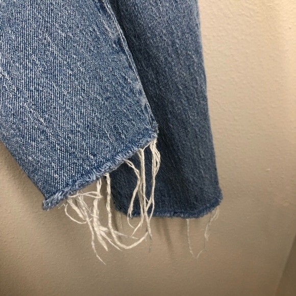 Madewell The Perfect Vintage Jean With Raw Hem Ripped Knee 25 - Picture 6 of 11